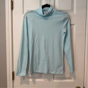 NWT Light Blue Turtleneck Long Sleeve Top - J Crew Factory